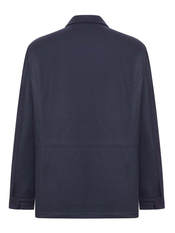 KITON: casual jackets online - Multi-Pocket Cashmere Field Jacket