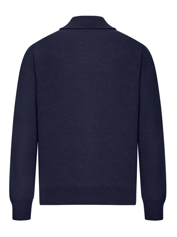 LARDINI: casual jackets online - Wool Blend Jacket With Zip