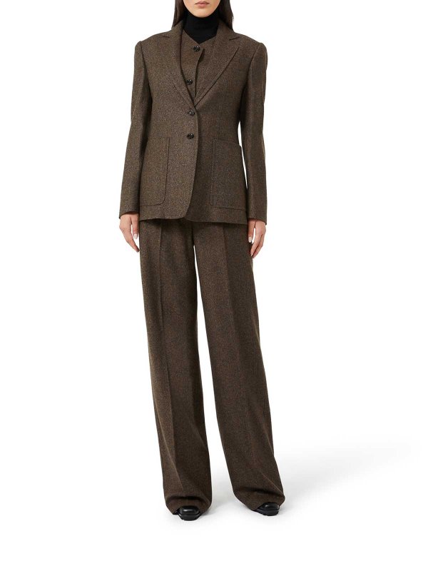 Max Mara: blazers online - Wool Tweed Jacket