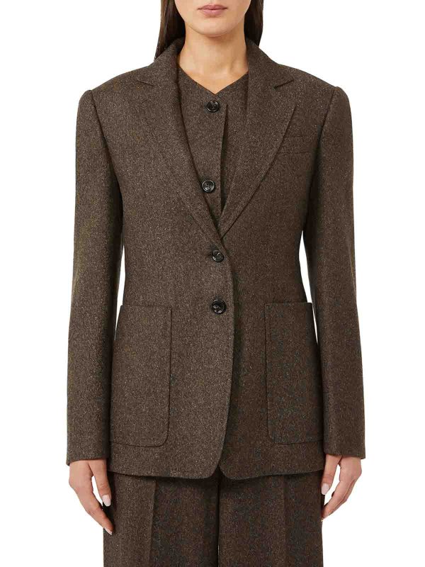 The Best Shops Max Mara: blazers - Wool Tweed Jacket