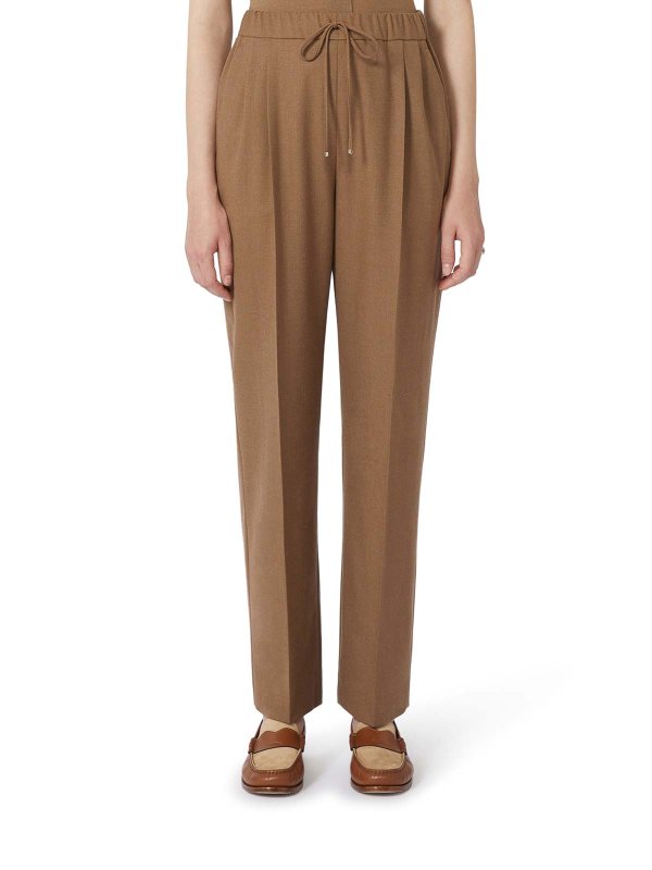 The Best Shops Max Mara: Pantalones deportivos - Pantalones Deportivos - Marrón