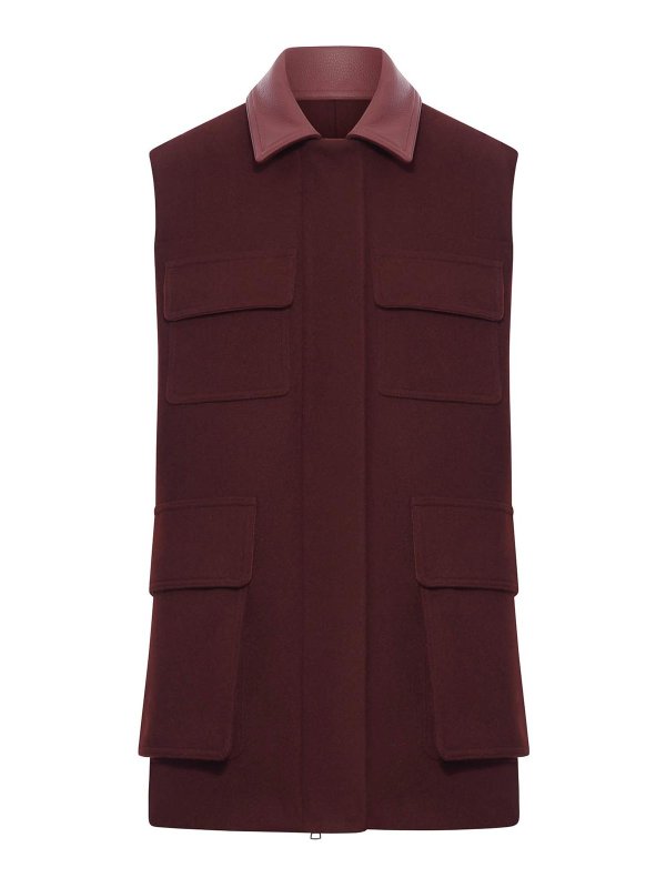 Max Mara: Westen - Weste - Rot