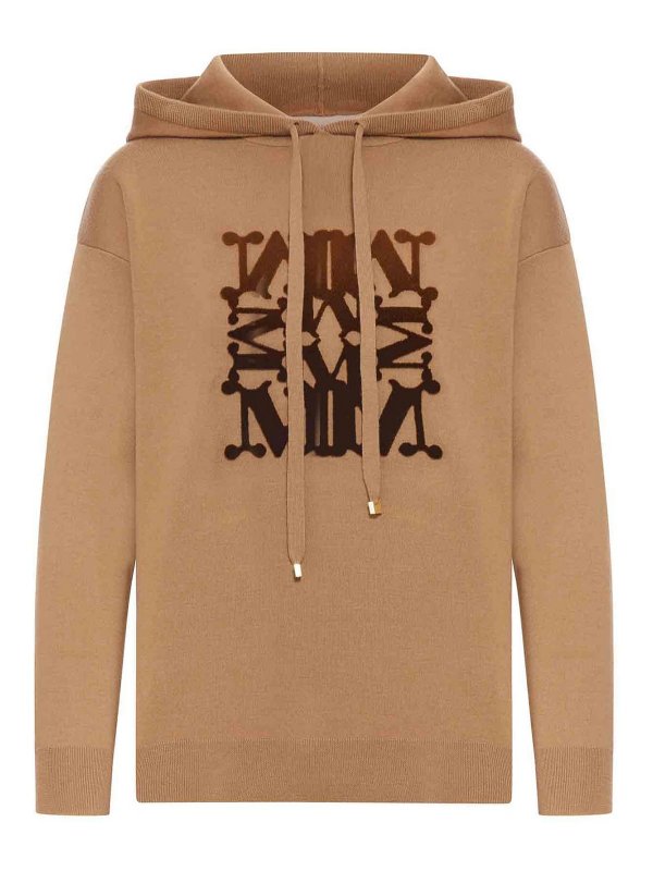 Max Mara: Sweatshirts und Pullover - Sweatshirt - Nude