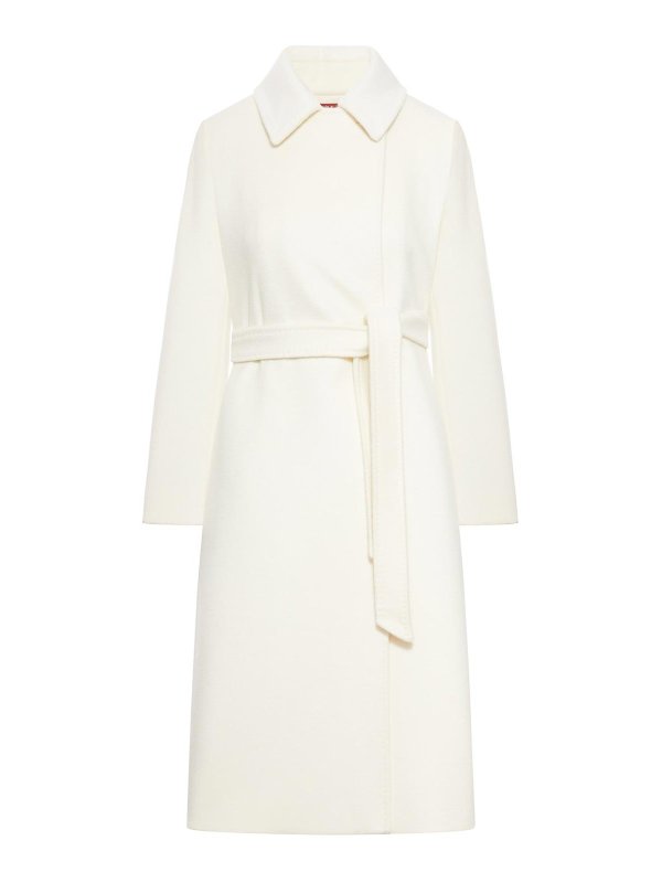 Max Mara: long coats - Wool Robe Coat