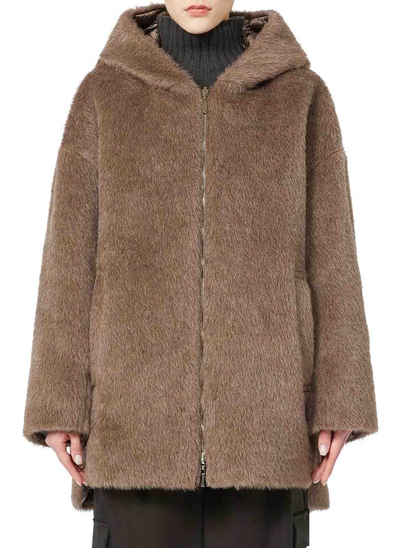 The Best Shops MAX MARA THE CUBE: ダウン・ハイテクジャケット - ダウンジャケット - ブラウン