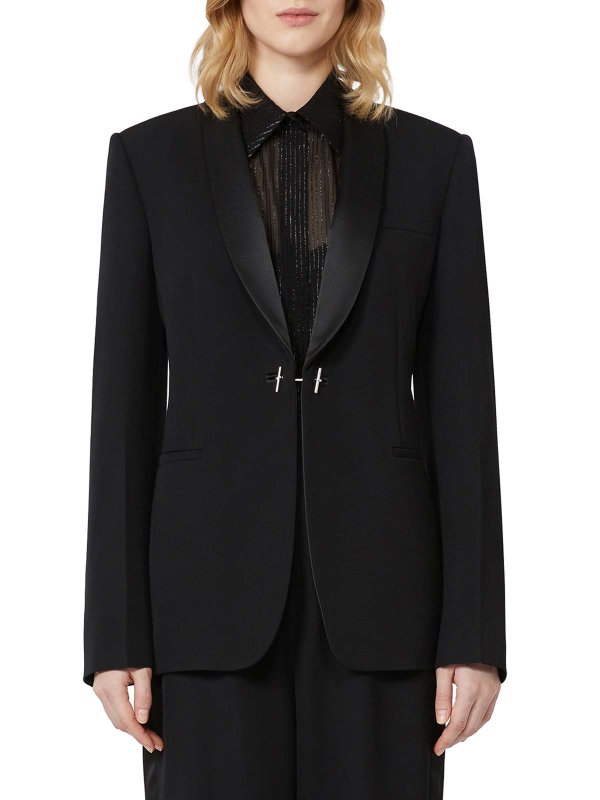 The Best Shops Max Mara: blazers - Wool Gabardine Blazer