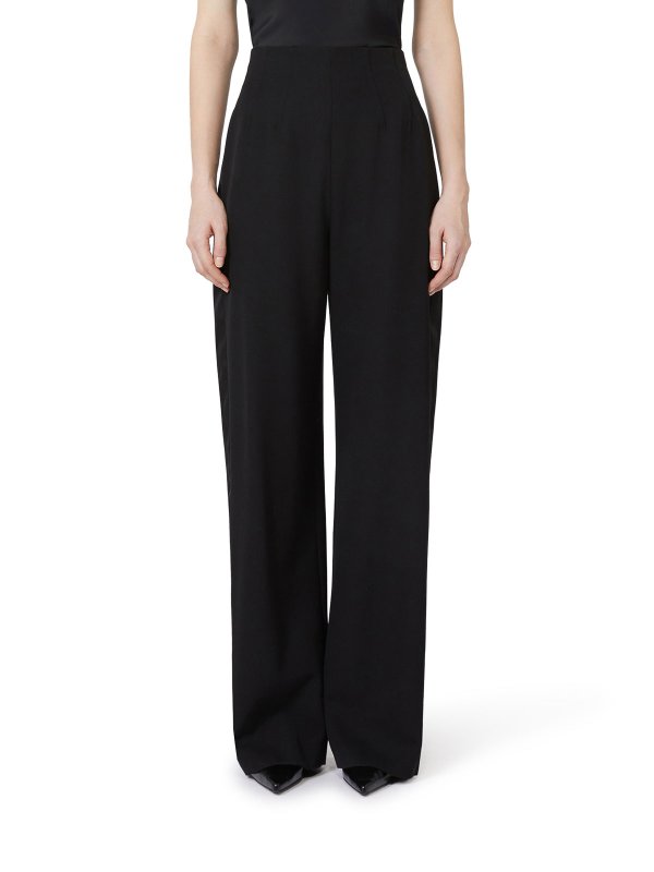 The Best Shops Max Mara: casual trousers - Satire Trousers In Wool Gabardine