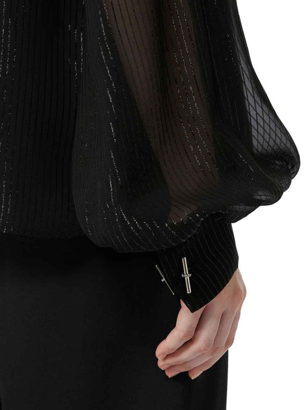 The Best Shops Max Mara: Striped Silk Chiffon Blouse