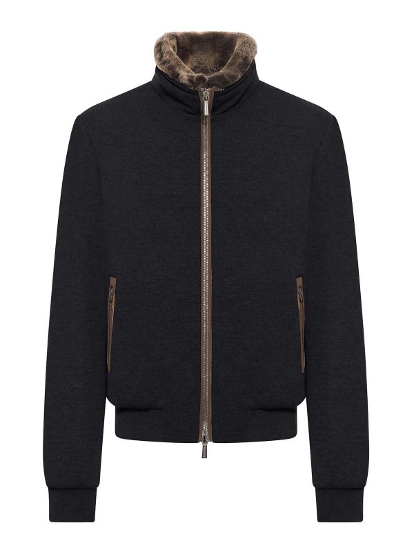 MOORER: Chaquetas Bomber - Chaqueta Bomber - Negro