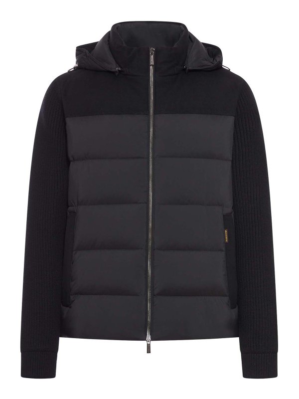 MOORER: ダウン・ハイテクジャケット - ダウンジャケット - 黒