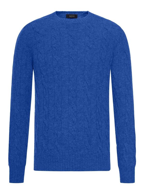 GRAN SASSO: Strickpullover mit Rundhalsausschnitt - Rundhalspullover - Blau