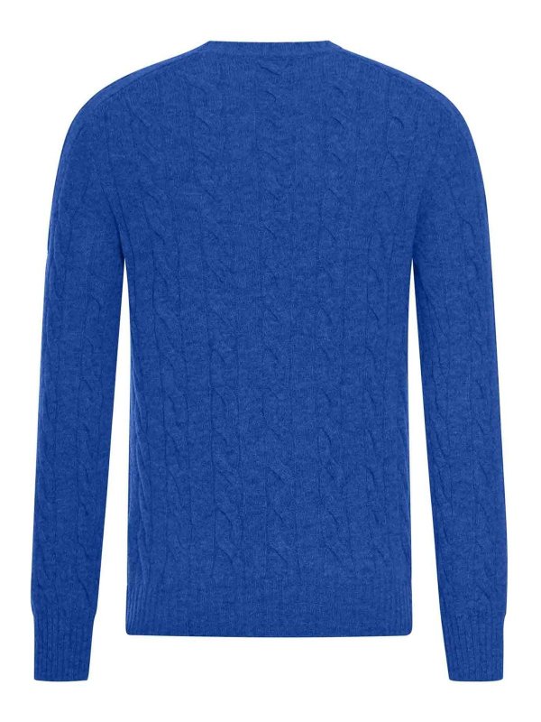 GRAN SASSO: Strickpullover mit Rundhalsausschnitt online - Rundhalspullover - Blau