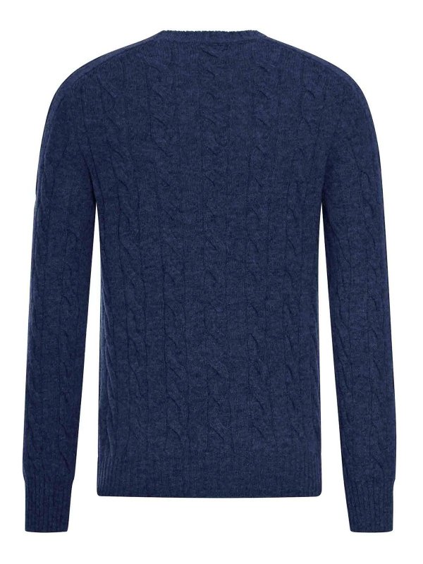 GRAN SASSO: Strickpullover mit Rundhalsausschnitt online - Rundhalspullover - Blau