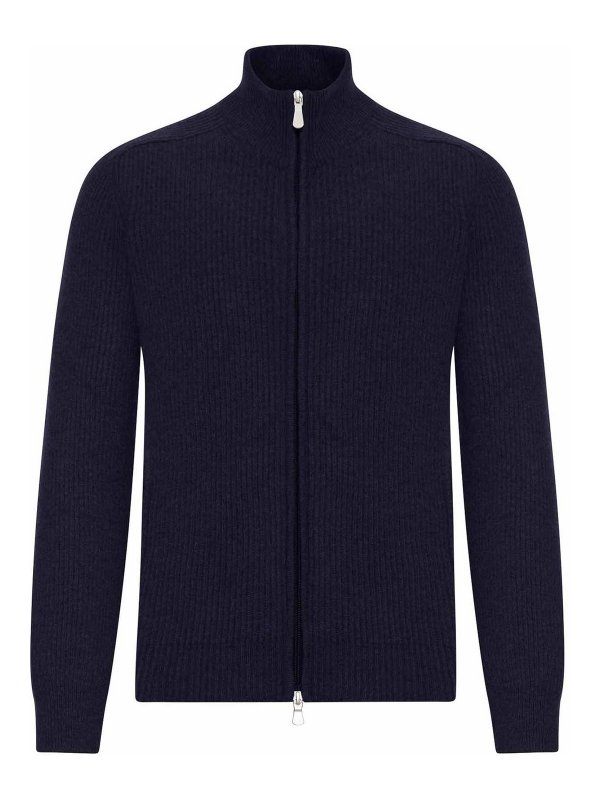 GRAN SASSO: クルーネック - クルーネック - ブルー