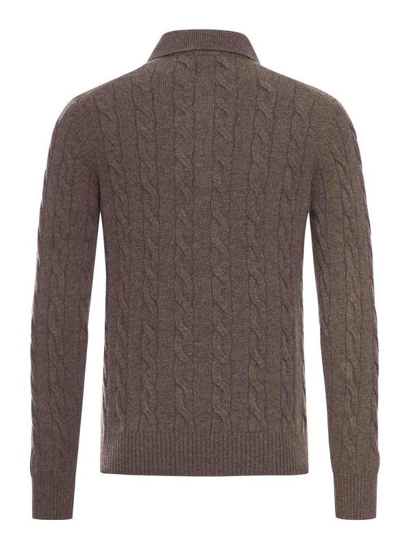 GRAN SASSO: polo online - Polo Con Motivo Intrecciato