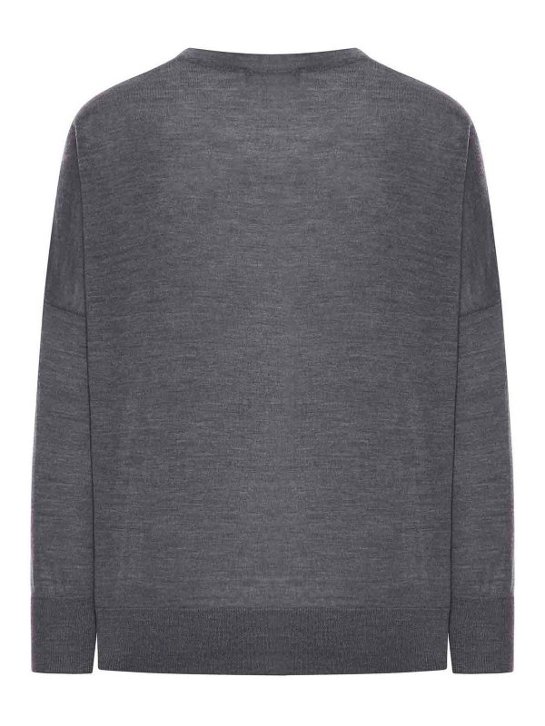 GRAN SASSO: クルーネック online - クルーネック - グレー