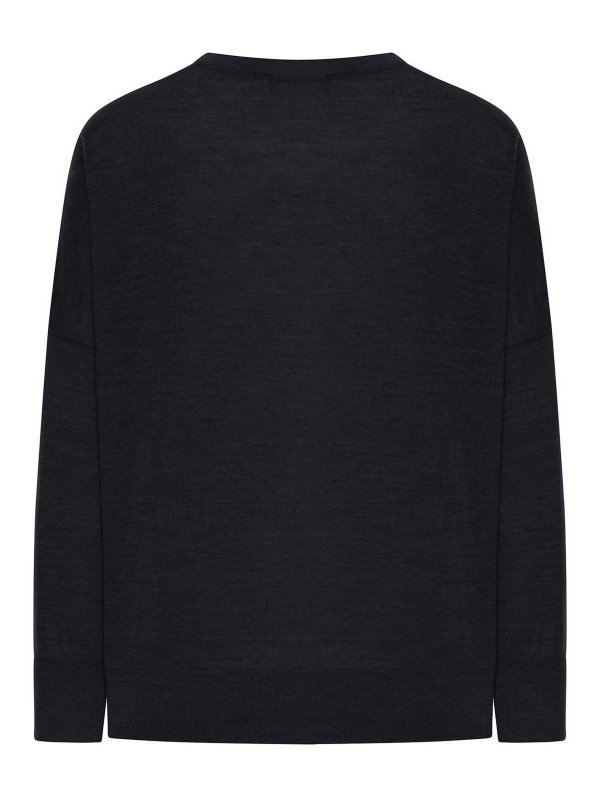 GRAN SASSO: crew necks online - V-Neck Wool Sweater