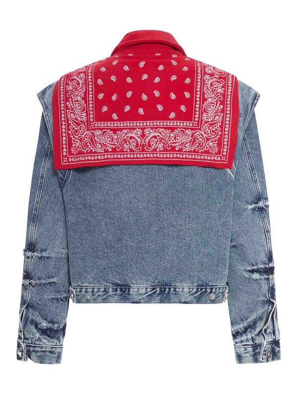 PDF: denim jacket online - Denim Cape Jacket With Bandana Effect