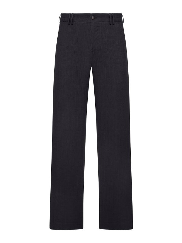 PT TORINO: Pantalons casual - Pantalons Décontractés - Noir