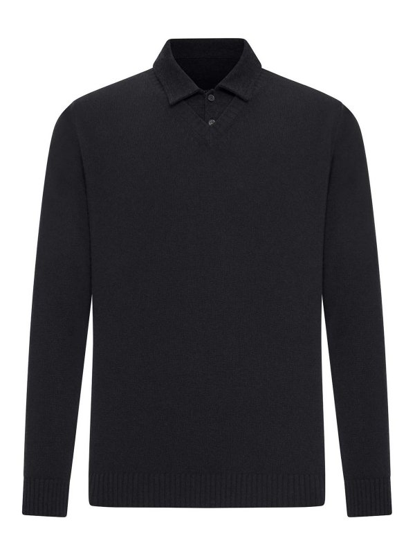 ROBERTO COLLINA: polo - Polo in piquet di cotone