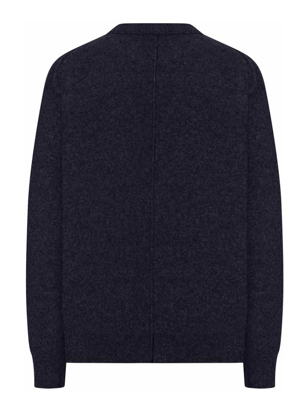 ROBERTO COLLINA: maglia collo rotondo - Maglia Girocollo In Lana Effetto Melange