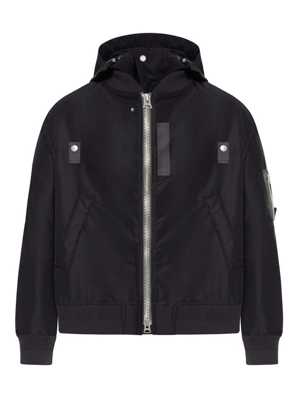 Sacai: bombers - Technical Twill Bomber Jacket