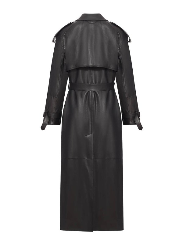 SALVATORE SANTORO: cappotti trench online - Trench lungo in pelle