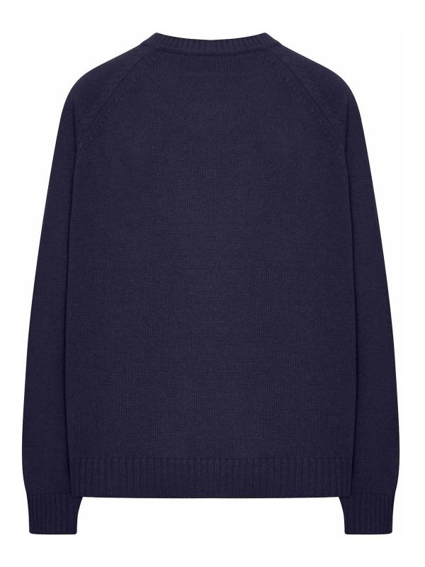 SEAFARER: Strickpullover mit Rundhalsausschnitt online - Rundhalspullover - Blau