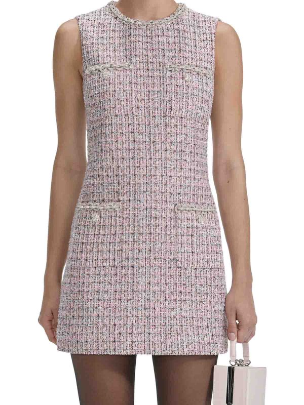 The Best Shops Self Portrait: crew necks - Sleeveless Mini Dress