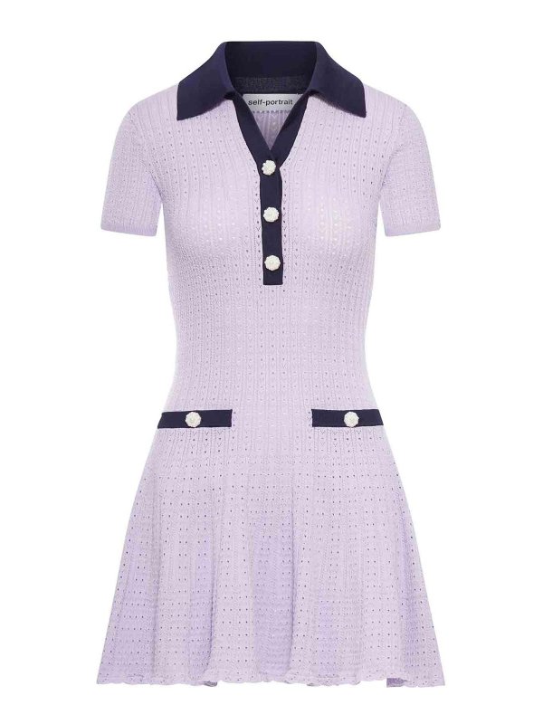 Self Portrait: Kurze Kleider - Kurzes Kleid - Rosa