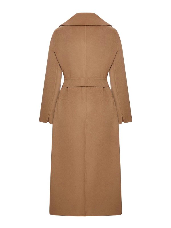 S MAX MARA: long coats online - Wool Drap Robe Coat
