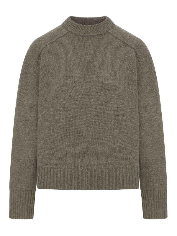 SOEUR: crew necks - Will Wide Sweater In Merino Wool