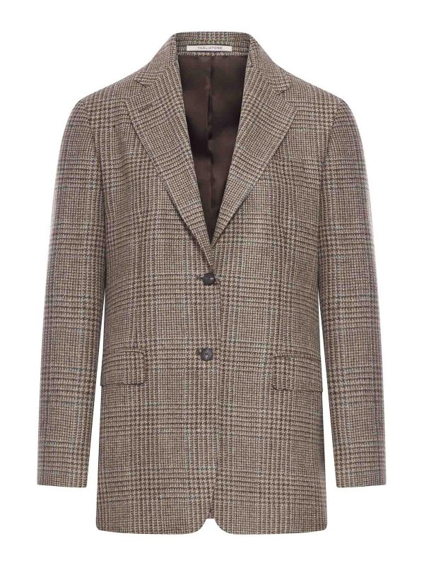 TAGLIATORE: blazers - Single-Breasted Tailored Wool Jacket