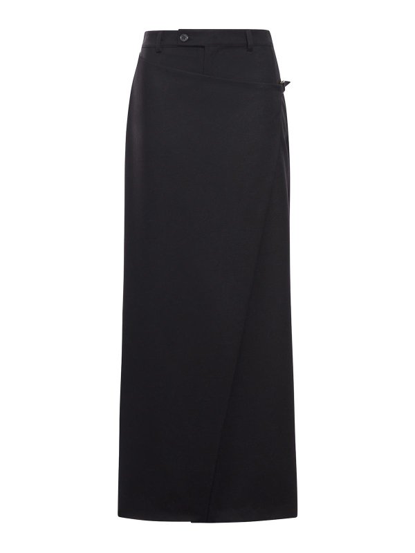 THE NINA STUDIO: Long skirts - Wrap Effect Trousers Skirt