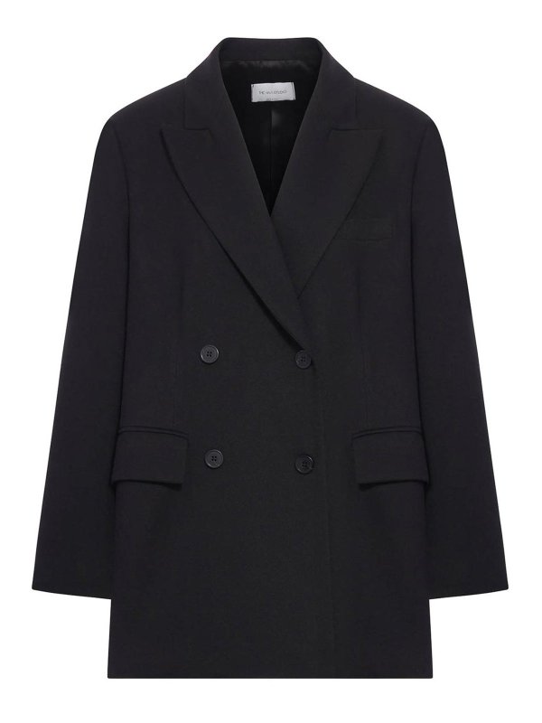 THE NINA STUDIO: blazers - Tailored Double-Breasted Blazer