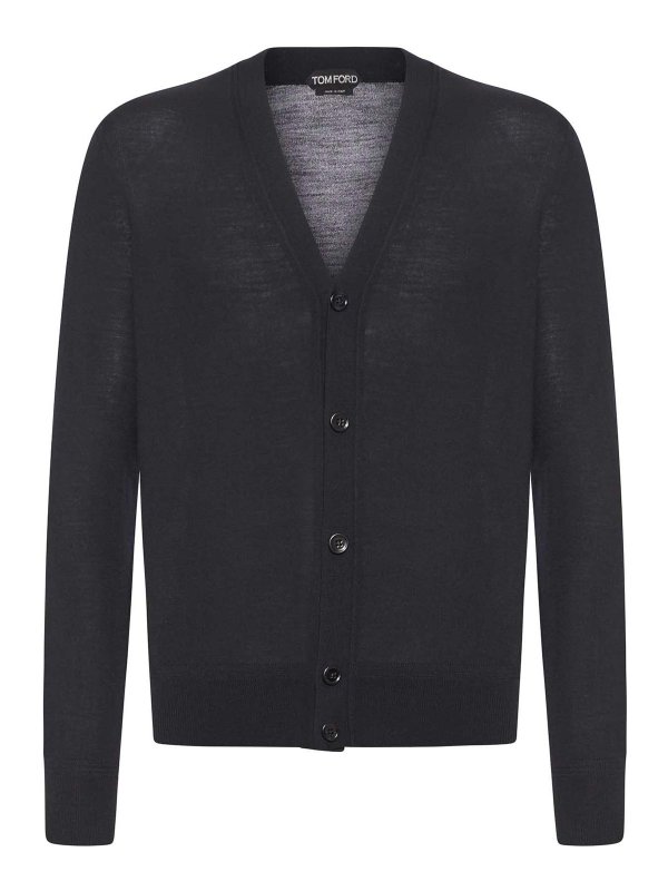 TOM FORD: カーディガン - カーディガン - 黒