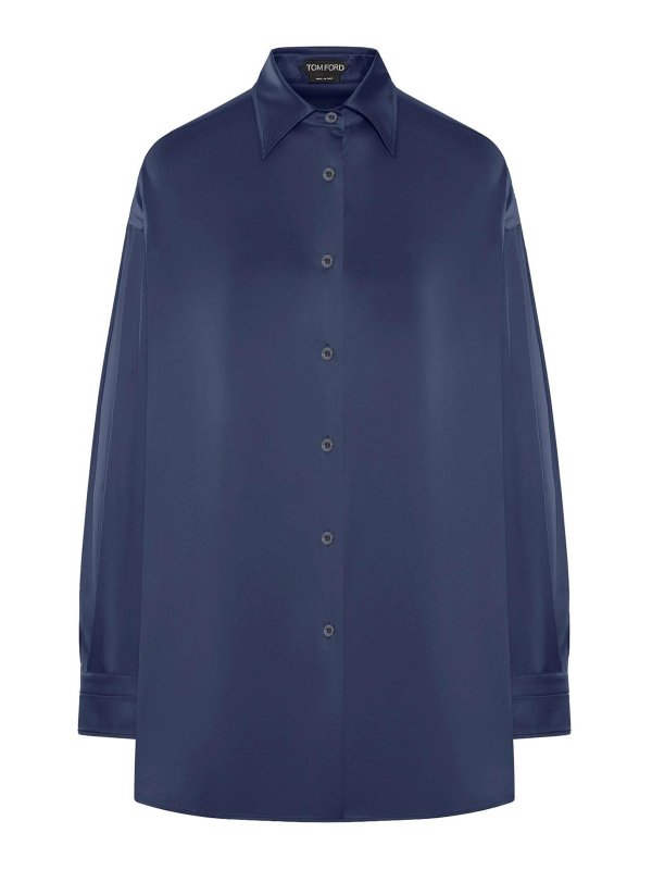 TOM FORD: Blouses - Blouse - Bleu