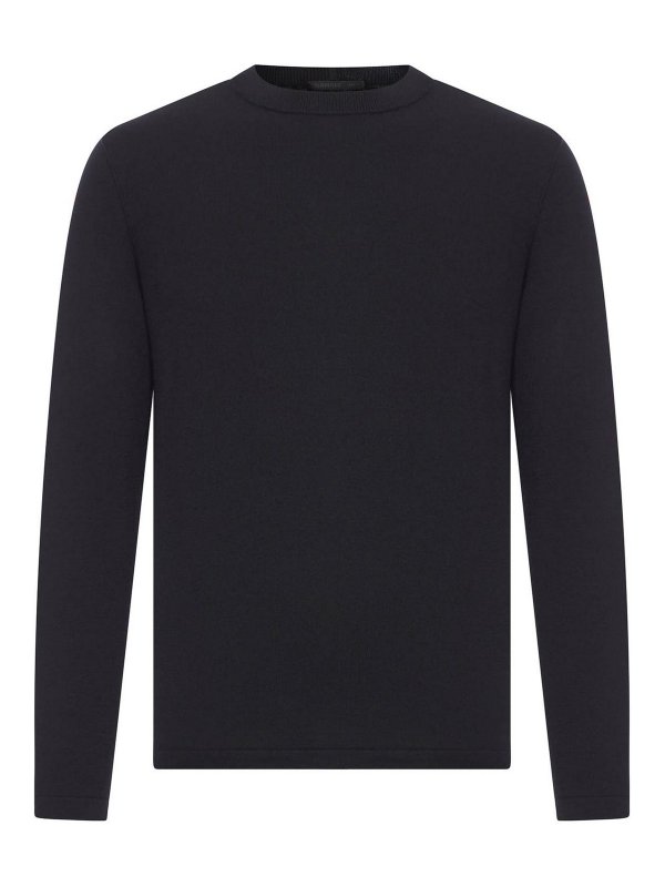 TRANSIT: クルーネック - クルーネック - 黒