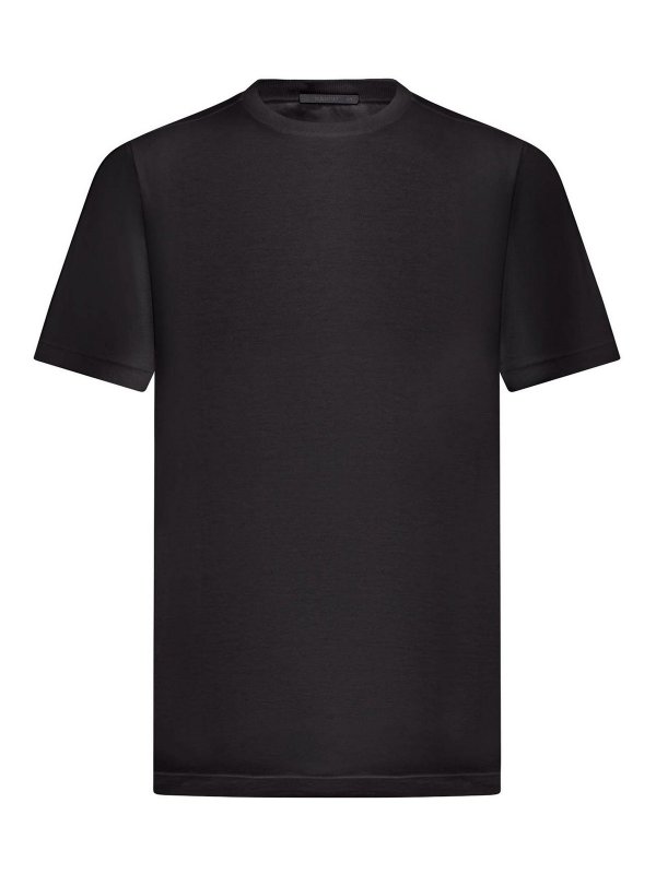 TRANSIT: Strickpullover mit Rundhalsausschnitt - Rundhalspullover - Schwarz