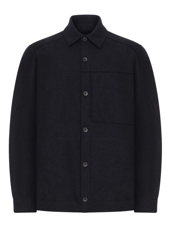 TRANSIT: camicie - Sovracamicia in lana vergine