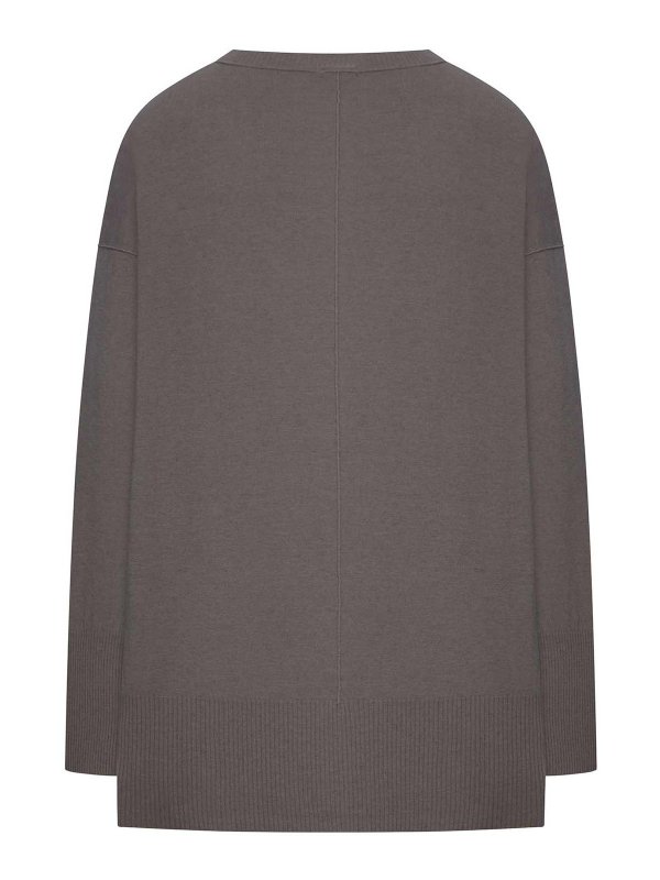 TRANSIT: Strickpullover mit Rundhalsausschnitt online - Rundhalspullover - Grau