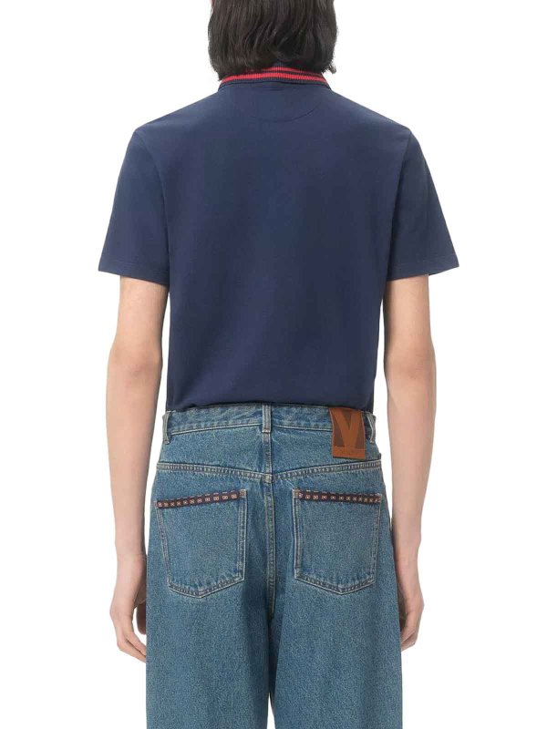 Cotton Piquet Polo With Vg Embroidery shop online: VALENTINO GARAVANI