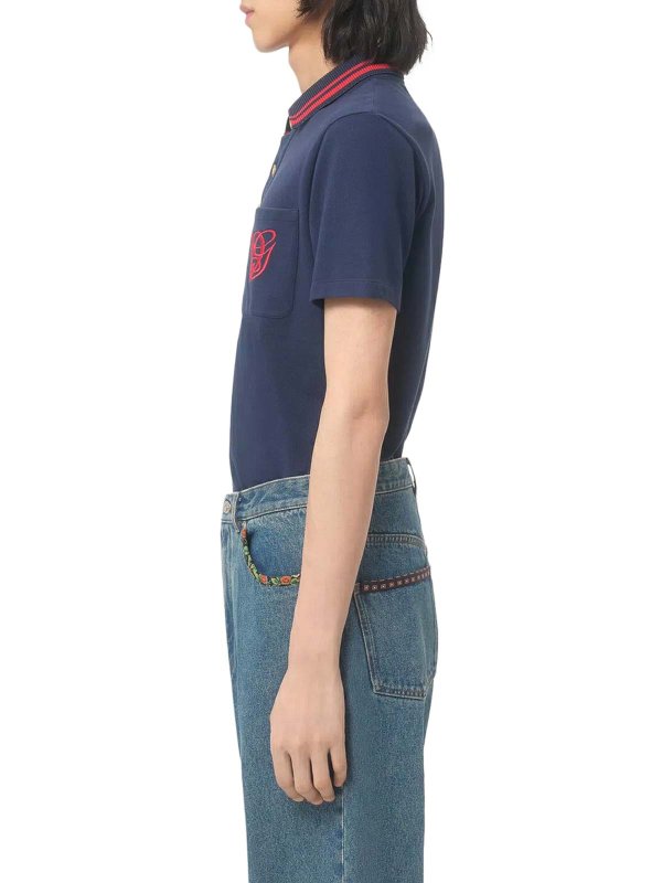 VALENTINO GARAVANI buy online Cotton Piquet Polo With Vg Embroidery