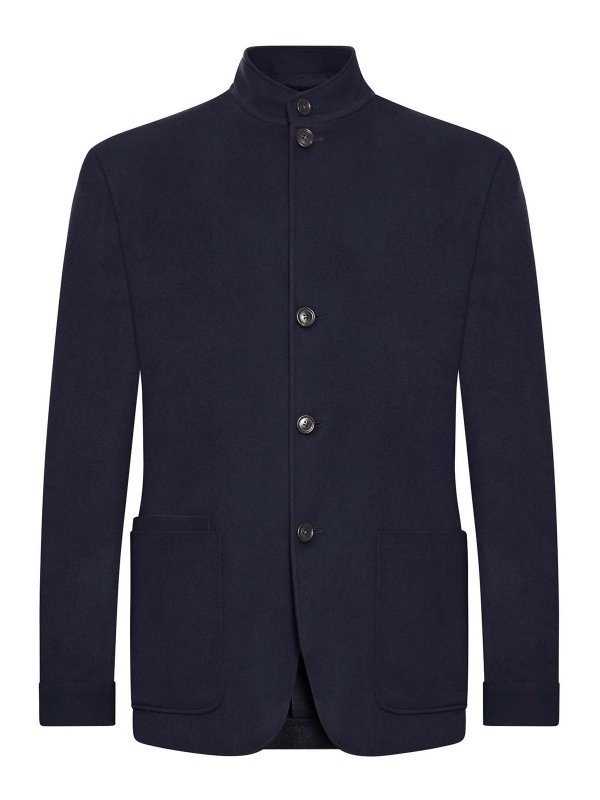 ZEGNA: Casualjacken - Casualjacke - Blau