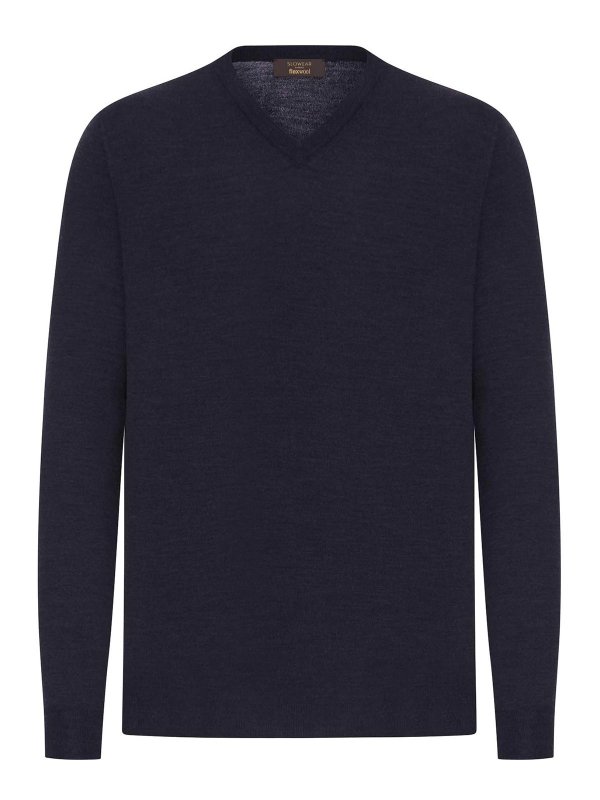 ZANONE: クルーネック - クルーネック - ブルー