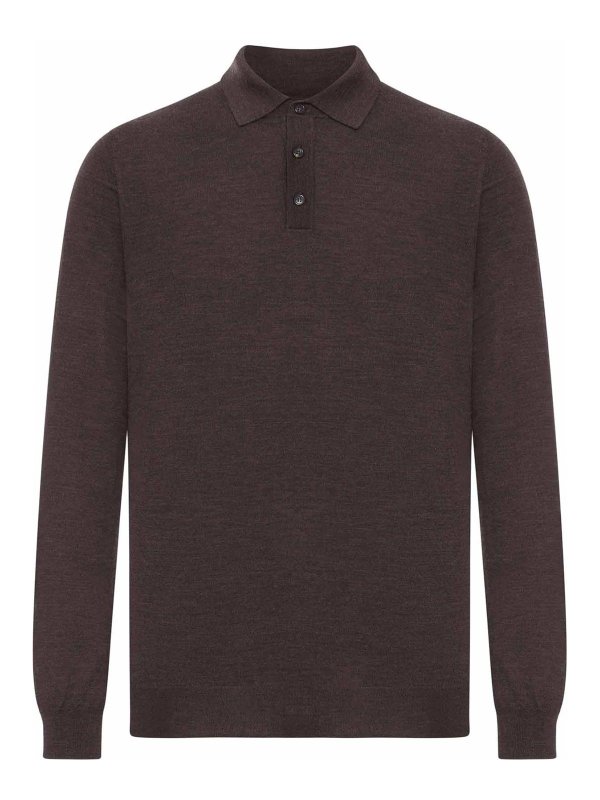 ZANONE: Poloshirts - Poloshirt - Braun