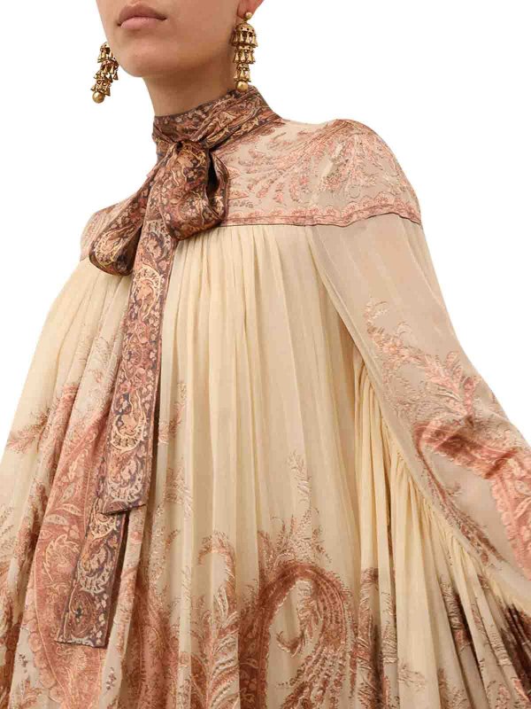 Miniabito ipnotico con maniche Batman shop online: ZIMMERMANN