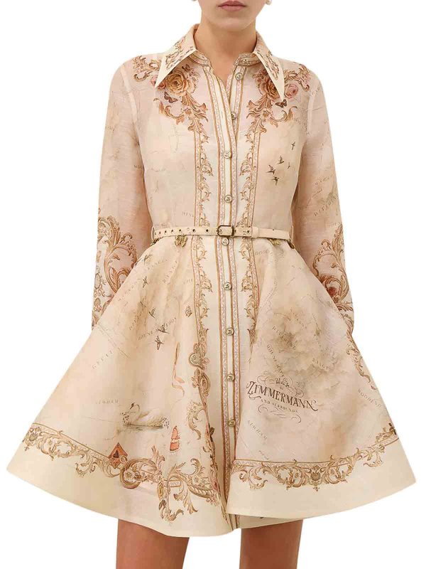 The Best Shops ZIMMERMANN: ショートドレス - ショートドレス - マルチカラー