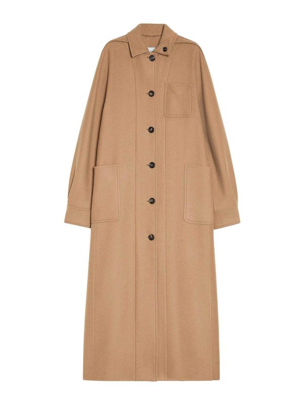 Max Mara: Camisas - Camisa - Marrón