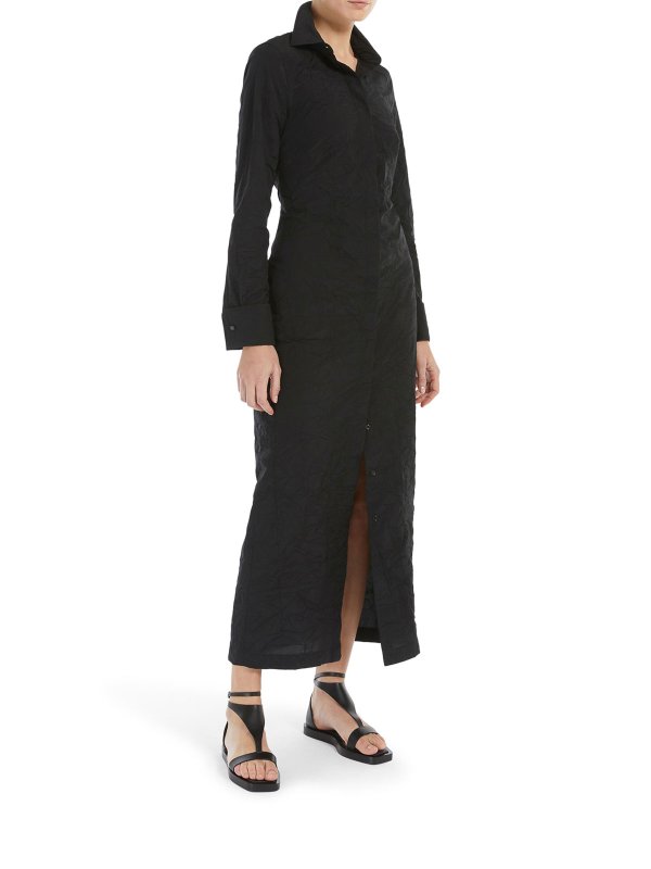 Max Mara: shirts online - Cotton Canvas Chemisier Dress